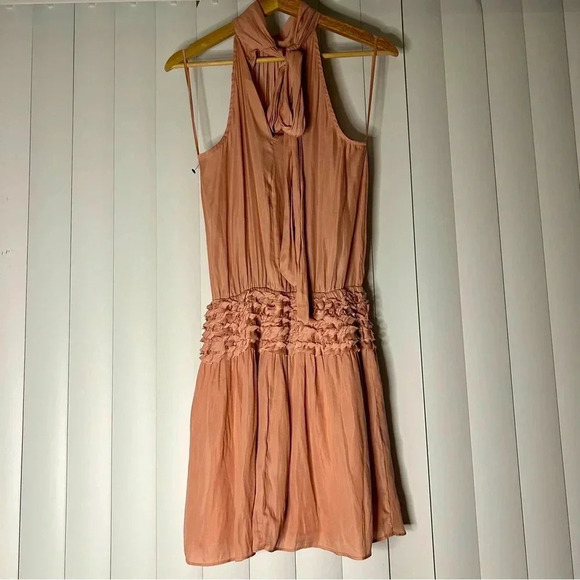NWT DO+BE Powder Rose Smocked Mini Dress - Picture 2 of 3